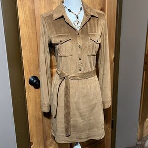 XOXO Faux Suede dress